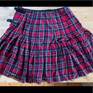 Ralph Lauren plaid schoolgirl wrap miniskirt s 4